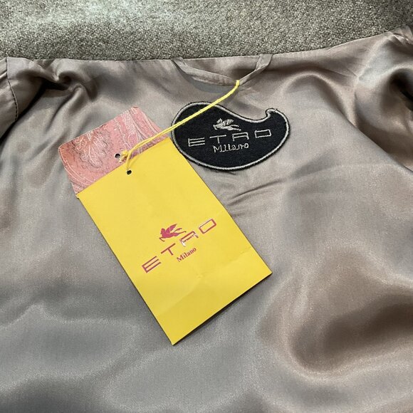 Etro Milano Wool Coat With Sequin Detail . Made in Italy. IT 42 - Picture 6 of 8